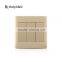 OEM factory unique new design british 4 gang 2 way electrical wall switch                        
                                                                                Supplier's Choice