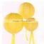 Pure White Chinese Hanging Craft Paper Lanterns Round Balls for Wedding Decorations