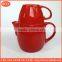 coffee pot 2016 Customized plain white ceramic tea pot & kettle