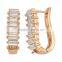 Earring, Fashion Gold Jewelry Crystal Zircon Setting Stunning Hook Brass Earring, Earring Jewelry Wholesale P9303