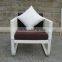 Leisure garden furniture white outdoor rattan sofa set furniture
