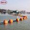 Sea suction dredger used plastic dredge floater with dredging pipeline