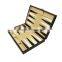 Backgammon and chess box pu leather and wood
