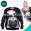 3D Multicolor Rose Flower Hip-Hop Rap Cheap Wholesale Couple Lover Sweatshirt