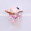Handmade Delicate 4 inch Pearl Powder Plastic Lobster in Carved Conch Shell Fridge Magnet, Fake Seafood Figures                        
                                                Quality Choice