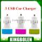 3 USB Port DC 5V 1A-2.1A Auto Mobile Phone Car Charger for iPhone