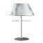 Transparent Glass Table Lights with Reeded Clear Glass Shade for Study Room