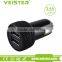 black and colorful cheap tire shape dual port usb car charger