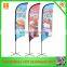 Fiberglass pole polyester material banner beach flag