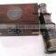Brass nautical vintage Pocket Brass Nautical Telescope with wooden box 12234