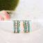 2016 top sale high quality crystal rhinestone clips earings trendy jewelry korea