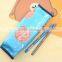 Wholesale PU leather pencil case with cookie printing