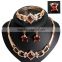 Wholesale Latest Design Fashion Necklaces Women Luxury Statement Diamond Jewelry Set SKJT0591