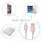 MFi certified c48 connector fashion pink fabric braided Alumimun shell seamless usb charger cable
