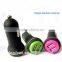 High Quality Fashion Colorful 3.1 A Dual Port Car USB Charger