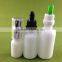 5ml-100ml white porcelain bottles for e-liquid packing with tamperproof cap e-liquid glass bottle 100ml