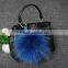 Nice Fur Fashionable Raccoon Fur Ball Fur Keyring