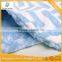 Personalized Blue Chevron With Blue Swirl Minky Baby Minky Blanket
