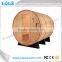 Hemlock outdoor barrel sauna for sale