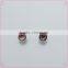 Best Selling Beautiful Pink Rhinestone Zinc Alloy Earring Set