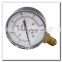 High Quality black steel lower entry plastic case with press in window pressure gauge