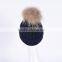 Women Wool Knitting Hat With Raccoon Fur Pompom/winter Fur Hat KZ160074
