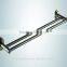 Stainless Steel Double Towel Shelf Hotel Towel Rack