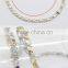 Popular heart mesh designed chain necklaces with titanium custom chain necklaces