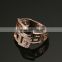 Vintage Ring Designs Carved Hollow Wide Finger Rings Rose Gold Plated High Quality Rings For Men