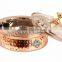 IndianArtVilla Handmade Steel Copper Casserole With Glass Lid 500 ML - Serving Indian Food Home Hotel Restaurant Tableware Gift