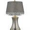high quality ripple glass table lighting with black cylinder TC shade