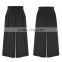 Alibaba 2016 Summer Fashion Ladies High Waist Pockets Trousers Elegant Pleated Zipper Side Black Wide Leg Pants Women