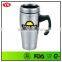 16oz food grade thermos ss double wall cup with handle