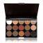 Professional 15 Colors Eye Shadow Neutral Nudes Warm Eyeshadow Palette Set Women Cosmetic Makeup Kit