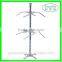high quality 2 tiers 4way clothing display stand,garment rack supplier