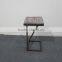 Modern high gloss solid oak wood end table