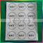 round clear PVC label sticker with printing