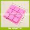 9-cavity Square Cake Mold Soap Silicone Mold Flexible Chocolate Mold Candy Mold