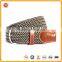 Factory Directly Sale Woven braided Stretch Elastic Fashion Belt for Men