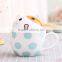 Best sellers 2017 Christmas day for children gift Cute cartoon porcelain coffee mugs with gift box packing wholesale