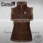 Wholesale High Collar Warm Keeping Zip up Windproof Custom Fleece Vests