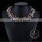 high quality vintage colorful rhinestone chunky statement necklace tin alloy fashion women pendant necklace 6390053