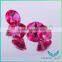 WUZHOU gems loose cubic zirconia 5# round shape synthetic corundum ruby gemstone