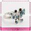 Best quality imitate sliver knot ring, hot sale adjustable sterling silver rings