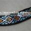 Good Looking Multicolor Embroidery Diamond Pattern Metal Eyelet Ribbon for Sale