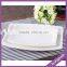 cheap white hotel resin oblong dish plate for sale