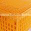 Plastic animal transport box for poultry chickens