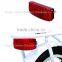 2 elliptical LED dynamo light red rear bike light