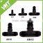 AN -6 (6AN AN6 ) Bulkhead Tee Fitting Adapter in Black