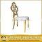 Modern Face Gold Wedding Stage Chair